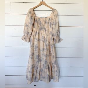 Cotton Toile Pattern Dress size Small